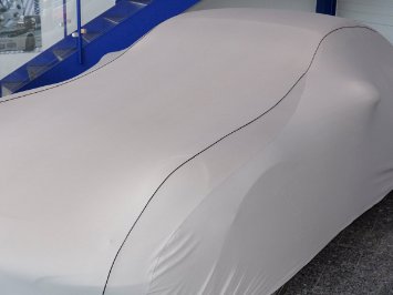 Autoabdeckung Indoor Car-Cover Größe L 455x165x120cm Satin grau