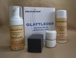 Colourlock Kit Pulizia E Sigillante Per Pelle Con Detergente Forte