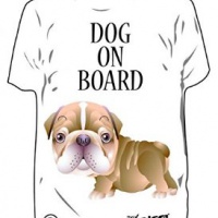 Deodorante Auto T-Shirt "Dog on board"