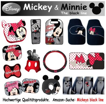 Disney Coprisedile Anteriore Mickey nero/grigio