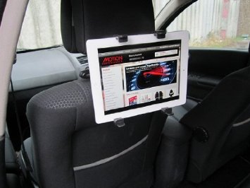 Motionperformance Essentials - Supporto girevole e ribaltabile da auto, per iPad, DVD e tablet, colore: Nero