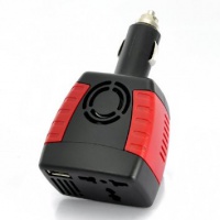 Shopinnov - Adattatore da presa per accendisigari, da 12 a 220 V, 150 W, con uscita USB da 5 V