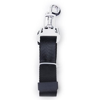 SODIAL (R) Cintura di sicurezza guinzaglio regolabile per cane Accessori auto (nero)