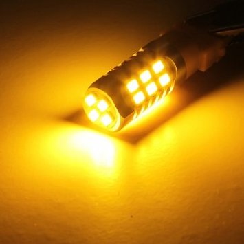 Souked 12V T25 3157 Samsung LED 5630 Girare lampadina segnale giallo
