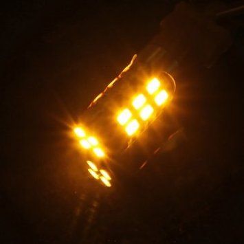 Souked 12V T25 3157 Samsung LED 5630 Girare lampadina segnale giallo