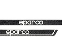 Sparco 03770CARBON Battitacco Carbon, Protezione Abitacolo, 605 x 35 mm