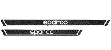 Sparco 03770CARBON Battitacco Carbon, Protezione Abitacolo, 605 x 35 mm