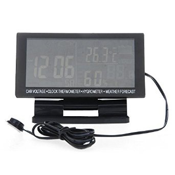 TOOGOO (R) Termometro Igrometro con Orologio Umidita