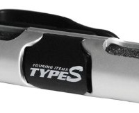 Type S SA50296 - Clip portaocchiali per aletta parasole, per due paia di occhiali, colore: Argento