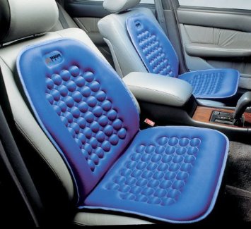 Wagan 9237 - Coprisedile per auto, con cuscinetti in rilievo, massaggiante e magnetico, colore: blu