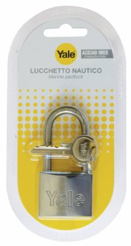 Yale Y1150040080 Lucchetto, 40 mm, Arco Lungo, Acciaio
