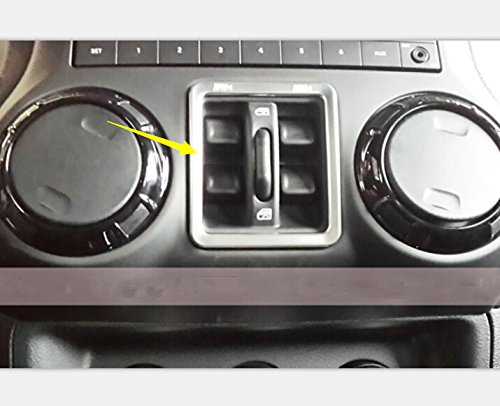 07 – 15 per Jeep Wrangler JK porte interne interruttore pulsante Frame cover Trim ABS