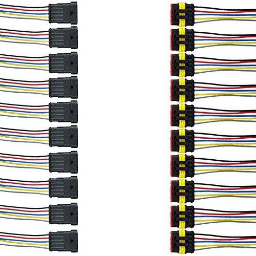 1 pin 2 pin 3 pin 4 pin 5 pin 6 pin way auto auto elettrica super impermeabile kit connettori presa di corrente con cavo AWG gauge marine 10 kit