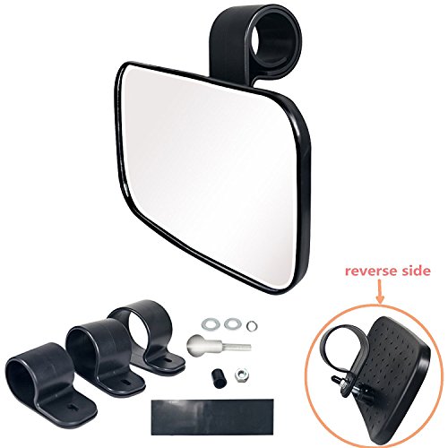 1 pz utv chiaro specchio, Center ABS ad alto impatto e multi morsetti con specchio in vetro temprato infrangibile