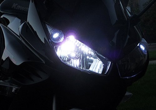 1 x bianco H6 M PX15D P15D25 – 1 lampadina 12 W 50 V CREE LED proiettore faro moto ATV Quad Luffy