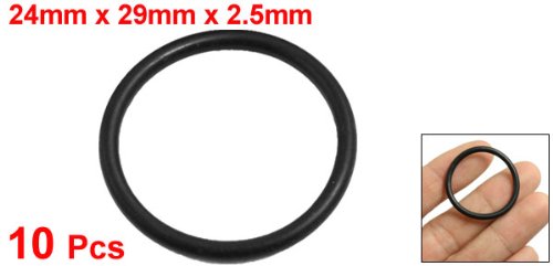 10 pezzi nero in gomma 29 mm x 2,5 mm olio guarnizione O Rings Guarnizioni rondelle
