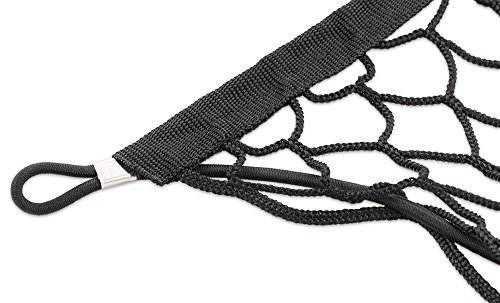 105 X 65 cm rete bagagliaio per Tettuccio Elastica Portapacchi Rete Nera Elastica Premium Corda per Bagagli Copertura in Rete con ganci regolabili