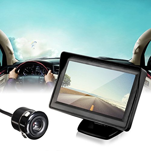 10,9 cm LCD Display auto retromarcia telecamera retrovisore + telecamera kit set