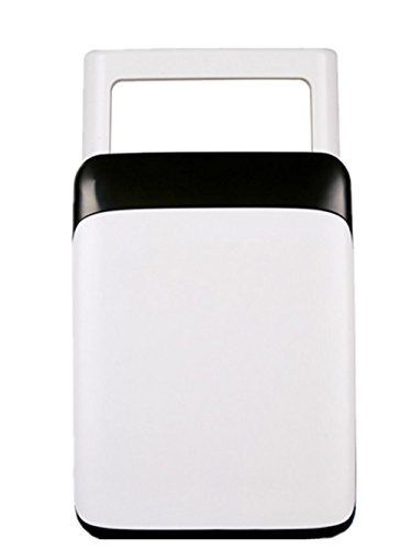 10L Mini Frigo auto frigorifero 12V del dispositivo di raffreddamento di sicurezza a doppio uso caldo / freddo Home / auto portatile Ghiacciaia fredda e Incubatore caldo (bianco) , black and white