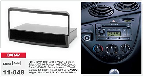 11 – 048 – 9 di 6 DIN auto Radio autoradio con vano portaoggetti DVD Dash Kit di installazione per Ford Fiesta, Focus; Galaxy; MONDEO; Cougar, Puma; Escape, Maverick, Explorer; TRANSIT/Jaguar S-Type/Geely Otaka faszie con 182 * 53 mm
