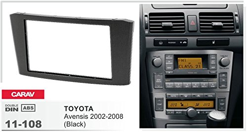 11 – 108 – 22 – 6 doppio DIN auto Radio Installazione Radio Set DVD Dash Kit di installazione per Toyota Avensis 2002 – 2008 faszie con adattatore ISO e adattatore antenna