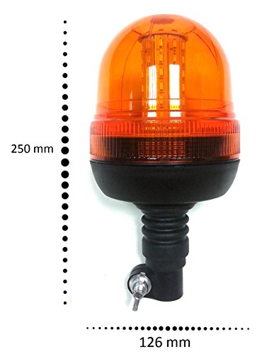 12 – 24 V recupero stroboscopici luce LED ambra arancione ripartizione DIN Pole intermittente Truck Cab autocarro e-contrassegnato