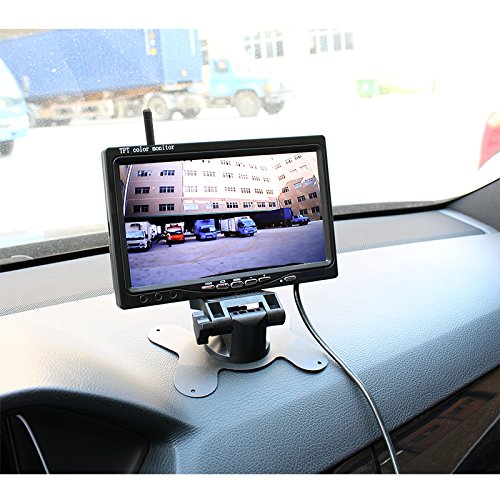12 V-24 V wireless LED a infrarossi per visione notturna impermeabile retromarcia sistema di backup telecamera posteriore + 17,8 cm TFT LCD HD monitor a colori per auto Bus camion rimorchio
