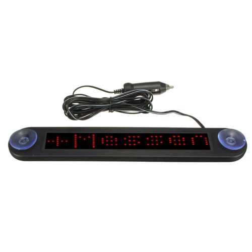 12 V LED auto display programmabile messaggio scorrevole movimento Sign Board rosso