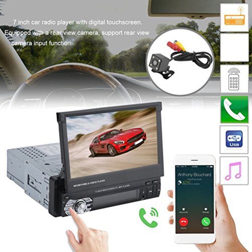 17,8 cm Bluetooth per auto stereo radio lettore musicale auto MP5 Player con fotocamera