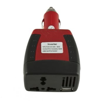 1Set 150W Power Supply 12V DC to 220V AC Car Power Inverter Adapter with USB Charger