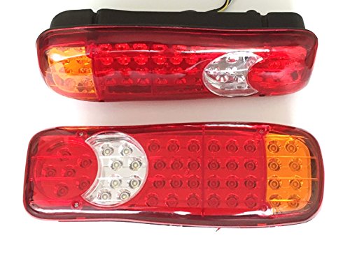 2 luci a LED da 12 V, Fanale posteriore per camion, camper, rimorchio, telaio ribaltabile, 5 funzioni, universalmente applicabili