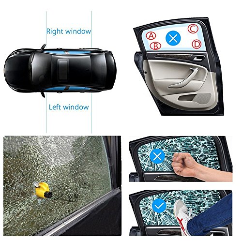2 Pack Keychain Automobil Fuga Strumento taglia cinture finestra rompivetro veicolo auto sicurezza martello per l