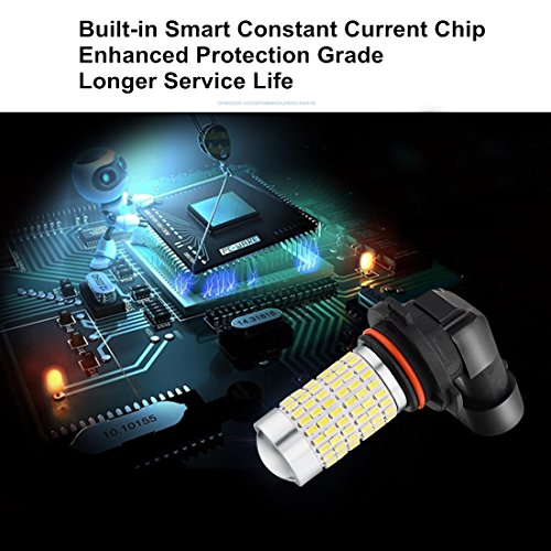 2 pezzi estremamente luminoso 9006 HB4 LED auto lampadina 3030 chip 54 SMD per luci diurne Runnig o auto fendinebbia fari Xenon 12 V bianco