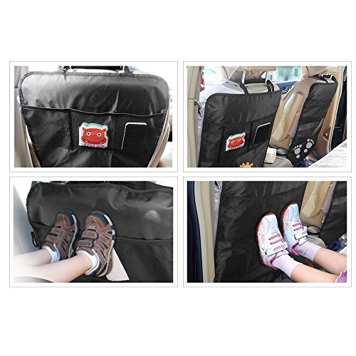 2 Pezzi Protezione Sedile Auto,WEINAS Impermeabile Sedile Posteriore Auto Organizzatori 2 x Tasca dell