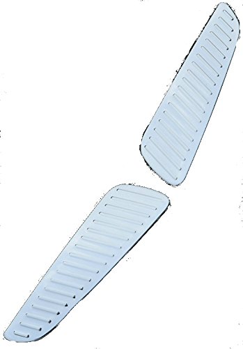 2 pezzi Protezione soglia di accesso bagagliaio - 1 - ,interiore e - 1- exteriore in acciaio inox lucido