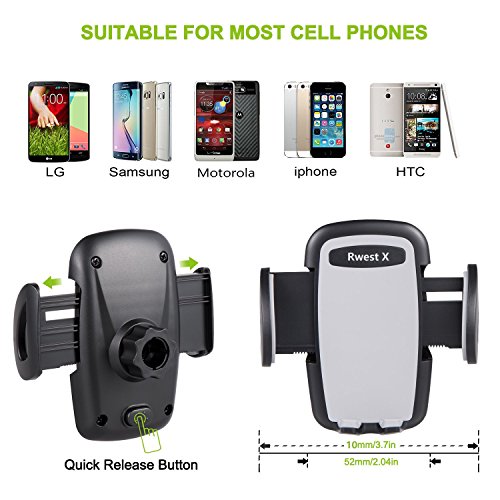 2 pz Best porta cellulare per auto, auto Air Vent Mount per cellulari come iPhone x 8 7 6S 6 Plus, Samsung Galaxy NOTE8 S8 Plus moto LG Huawei P10 Asus HTC Nexus e dispositivi GPS