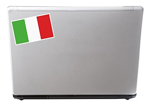 2 x 30cm/300 mm Italia Bandiera Italiana Vinile adesivo STICKER ADESIVO da viaggio per portatile auto bagagli segno Fun #5268