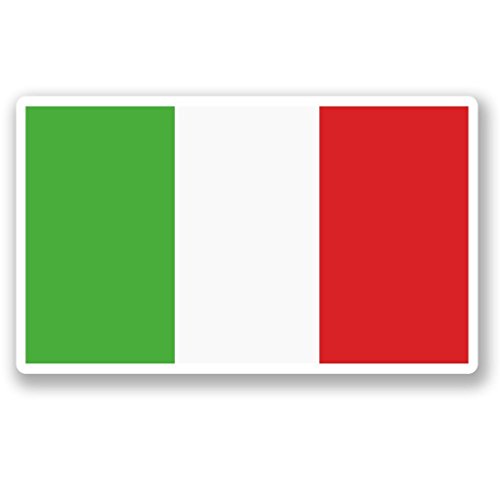 2 x 30cm/300 mm Italia Bandiera Italiana Vinile adesivo STICKER ADESIVO da viaggio per portatile auto bagagli segno Fun #5268