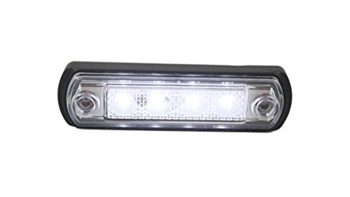 2 x 4 SMD LED bianco anteriore luce di indicatore laterale 12 V 24 V e-contrassegnato luce di posizione auto camion rimorchio camper caravan furgone tetto Cab top universale