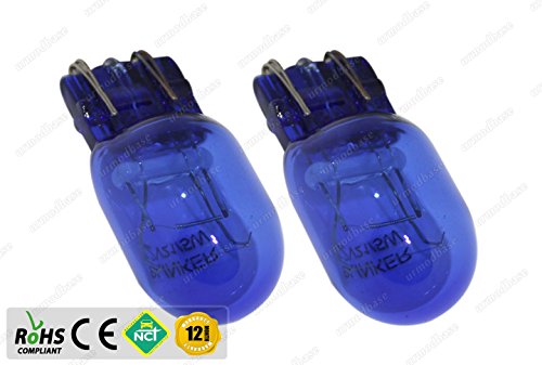 2 X T20 7443 W21/5 W Drl Xenon Gas Lampadine Alogene Blu
