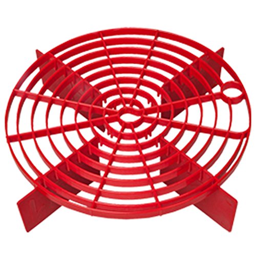 20 litri Wash Bucket & scratch Shield (rosso) – Sistema di lavaggio auto secchio – Swirl free Wash & RINSE metodo – Guanto da bagno