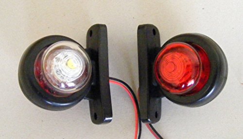24 / 7Auto - LED per le luci di posizione laterali, per SUV, autobus, camion, roulotte 24V, 4 pezzi