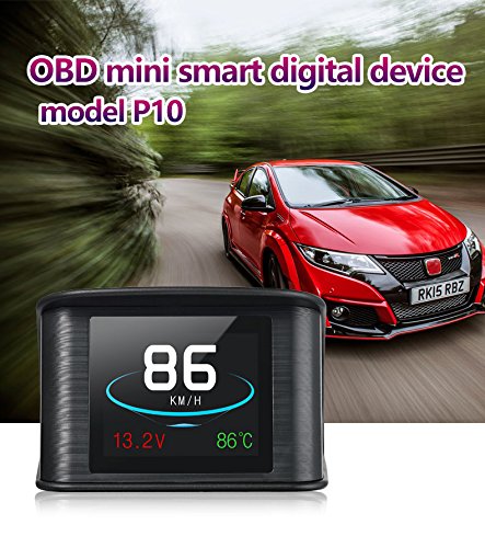 2.6 " Update Version LCD Display Auto Digitale OBDII EUOBD Digitale kmh/MPH Tachimetro Misuratore di Velocità Eccessiva Allarme Auto Comune Fault Code Scanner HUD 12V