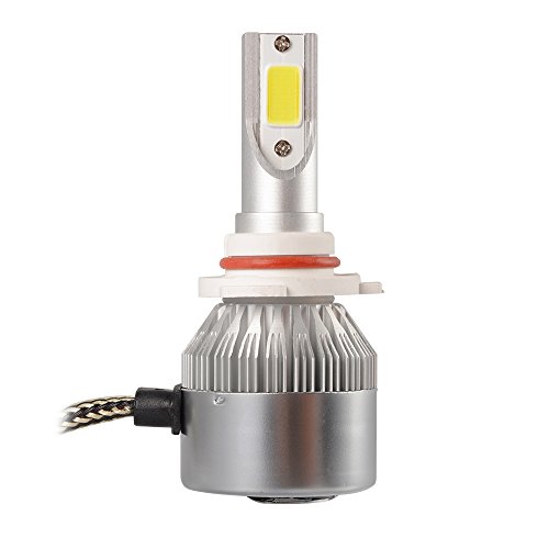 2pcs 10000LM 55W LED Car Headlight 9005 H10 HB3 Halogen Lamp Bulb Built-in Cooling Fan 6000K White