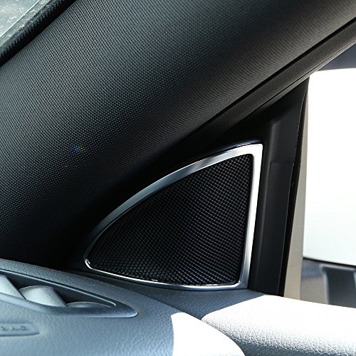 2PCS argento opaco, plastica ABS porta speaker decorazione telaio Trim per classe gLa X156 accessori per auto