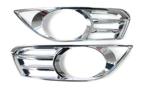 2PCS Chrome frontale fendinebbia testa Foglight lunetta di bordo per auto di Fdmd