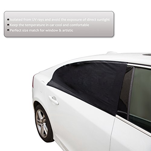 [2pcs Tendine parasole per auto] Vanwalk finestra di automobile Ombra, Sole finestra a schermo Ombra copertura bloccare i raggi UV per bambini e animali domestici