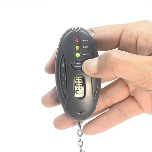 3 in 1 etilometro timer con torcia Digital Breathalyzer tester detector portatile con display LCD