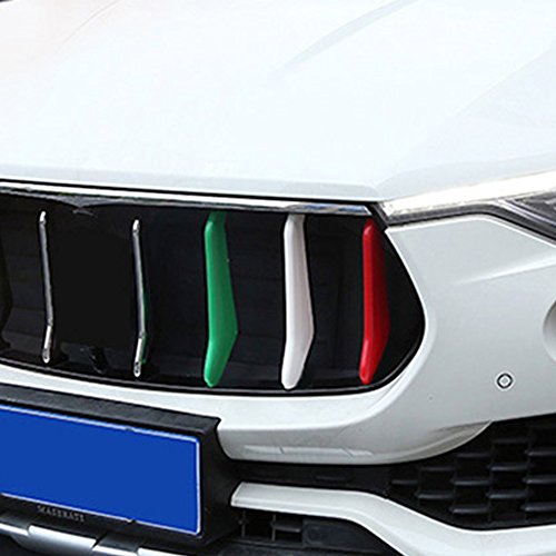 3 x per Levante 2016 2017 auto griglia anteriore in ABS decorazione strisce Trim Refiting Exterior Moldings adesivi