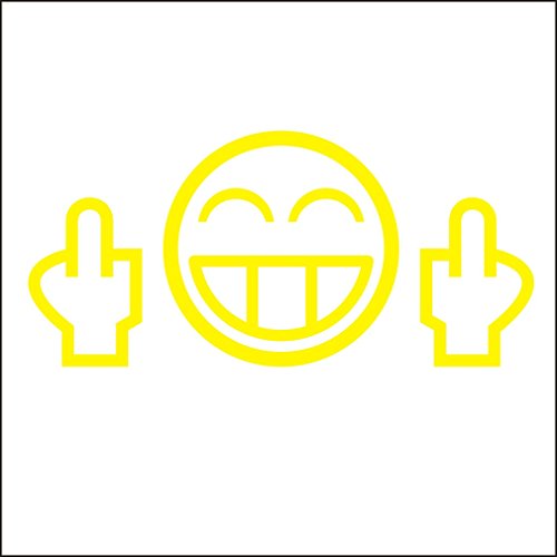 3153__Y Sticker per auto Prendimi ! ( Yellow)